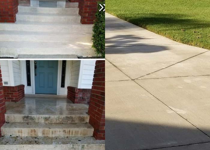 Concrete Pressure Washing and Soft Washing