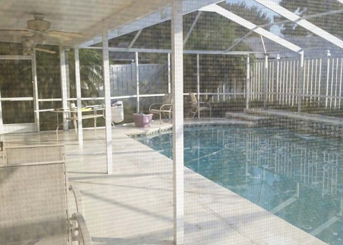 Pool Area Pressure Washing and Soft Washing