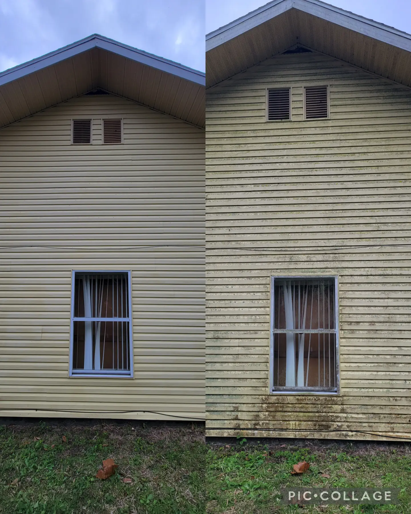 Residential home exterior cleaning