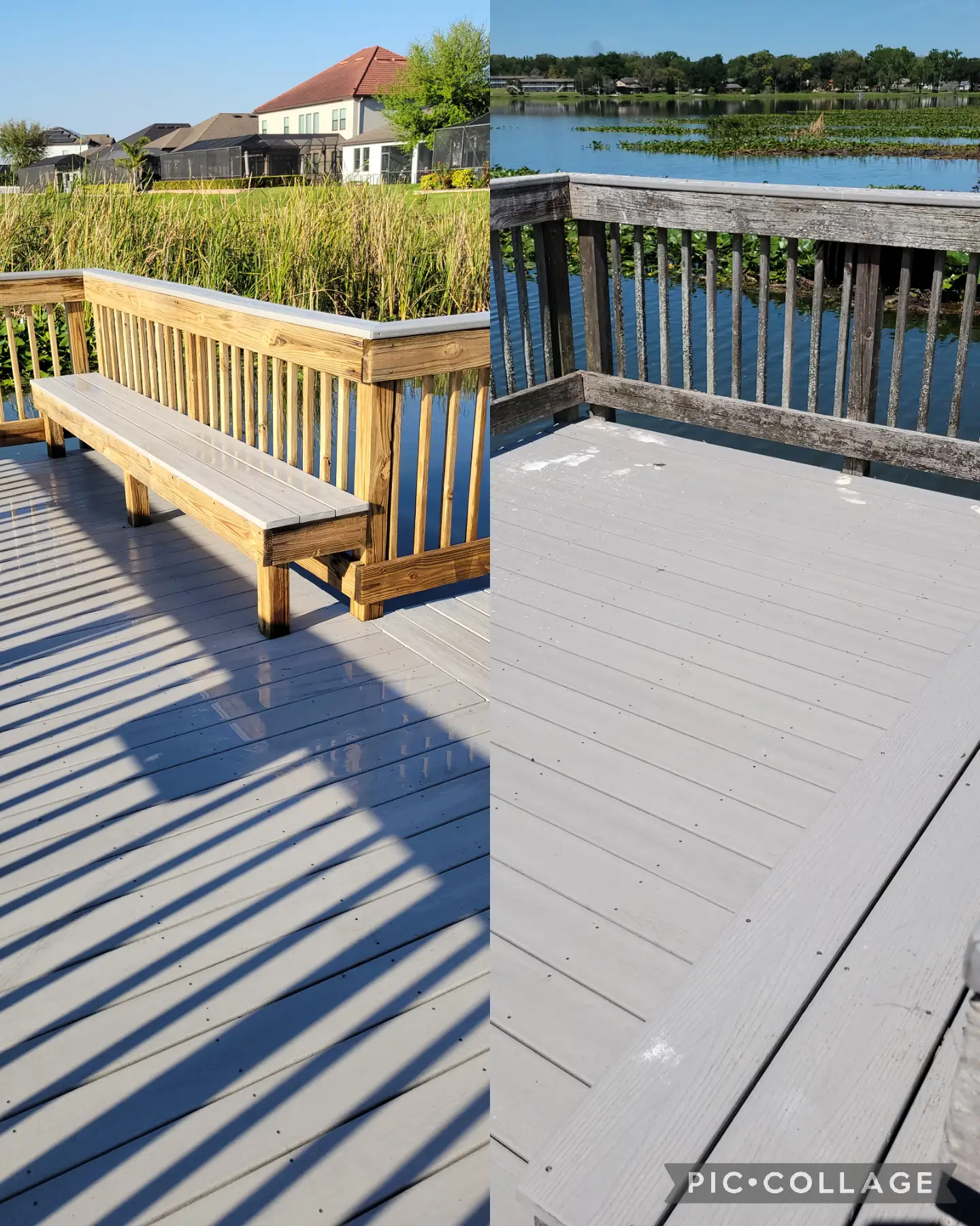 Pier & bench cleaning services